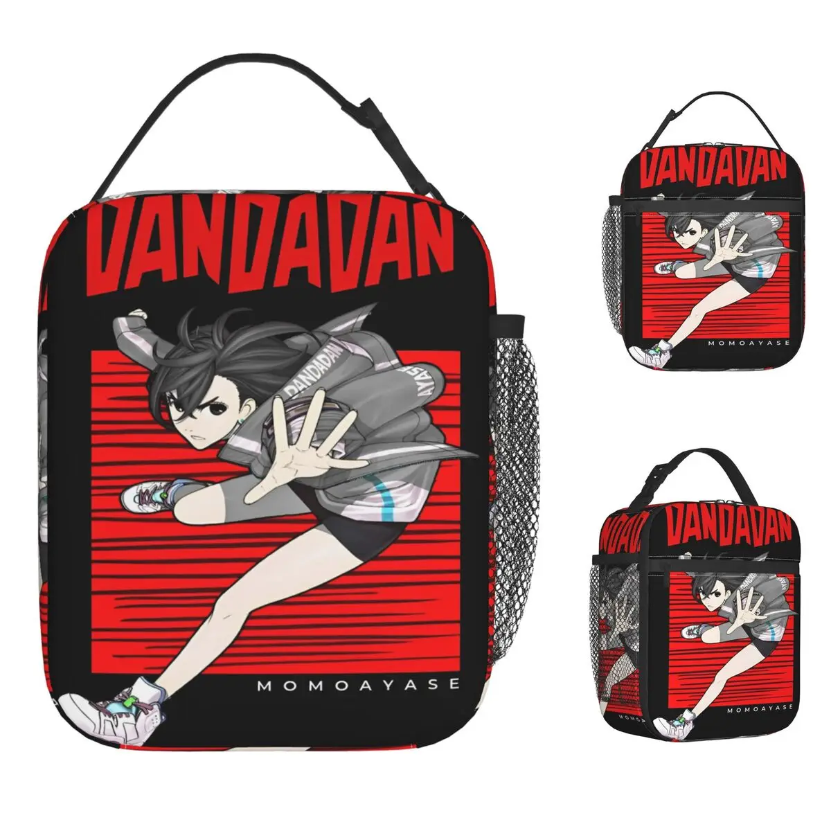 

Dandadan Lunch Bag For Child Anime Print Lunch Box Aesthetic Office Cooler Bag Portable Oxford Thermal Tote Handbags