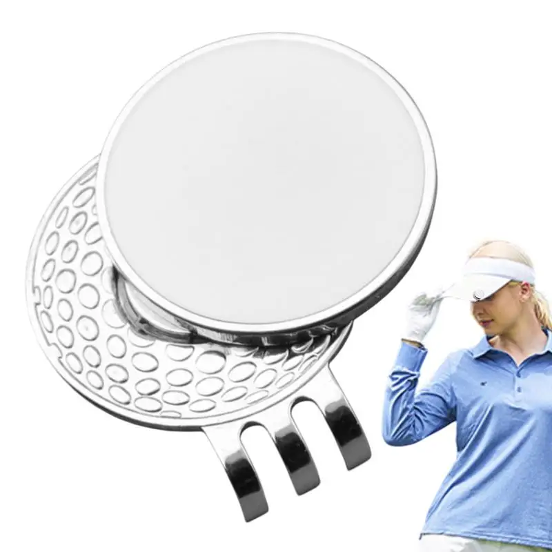 

Golf Ball Marker For Hat Metal Magnetic Golf Ball Marker Outdoor Sports Equipment Belt And Pocket Clip-On Golf Ball Marker For