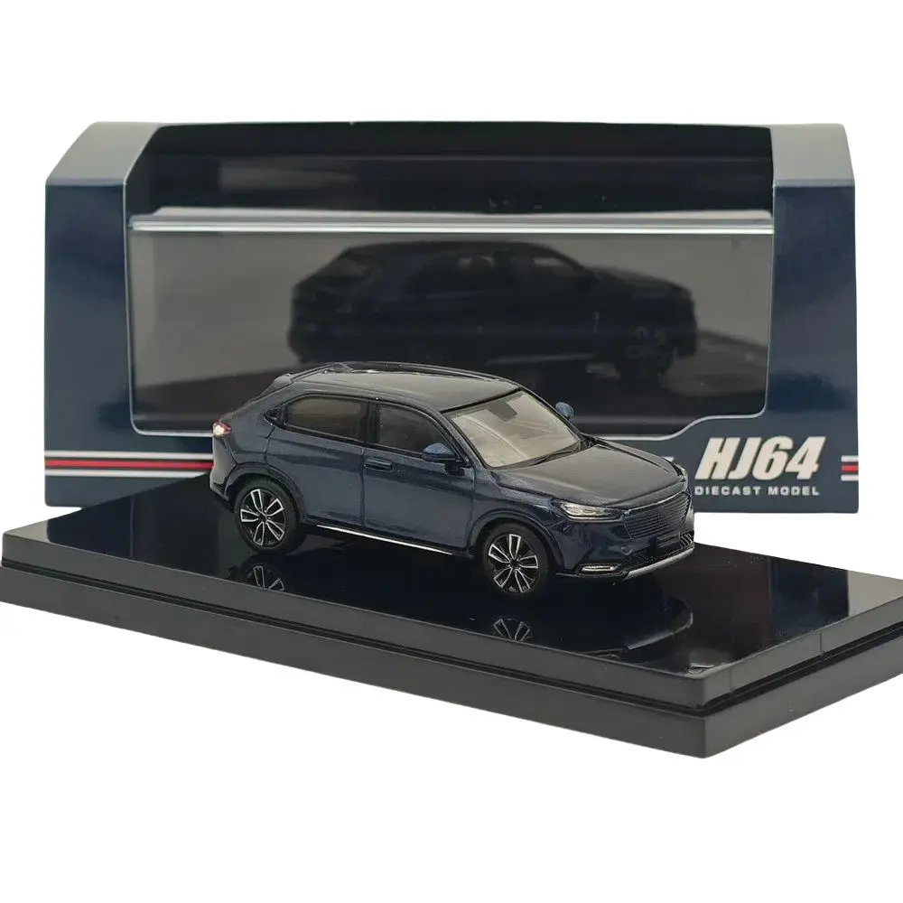ホビージャパン 1/64 ヴェゼル e: HEV Z ミッドナイトブルービームメタリック HJ641071ABL ダイキャストモデルカーミニチュア限定コレクション