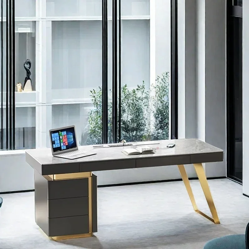 

Corner Office Computer Desk Workshop Table Modern Work Study Home Room Furniture Reading Multifunctional Organizer Workstation