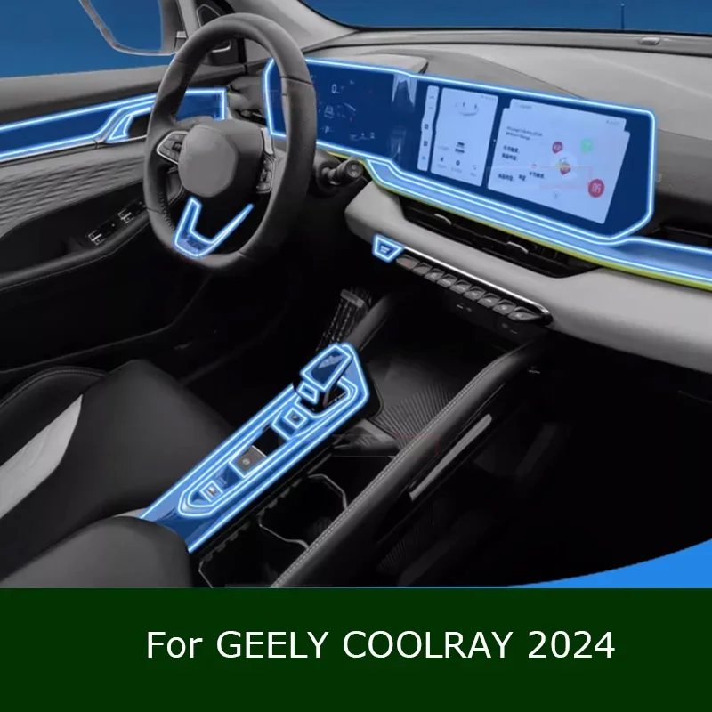 

For GEELY COOLRAY 2024 Gearbox Panel Navigation Automotive Interior Protective Film Anti-Scratch Sticker Accessories