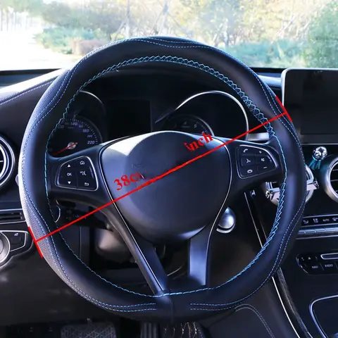 DIY Car Steering Wheel Cover 38cm GKMHiR