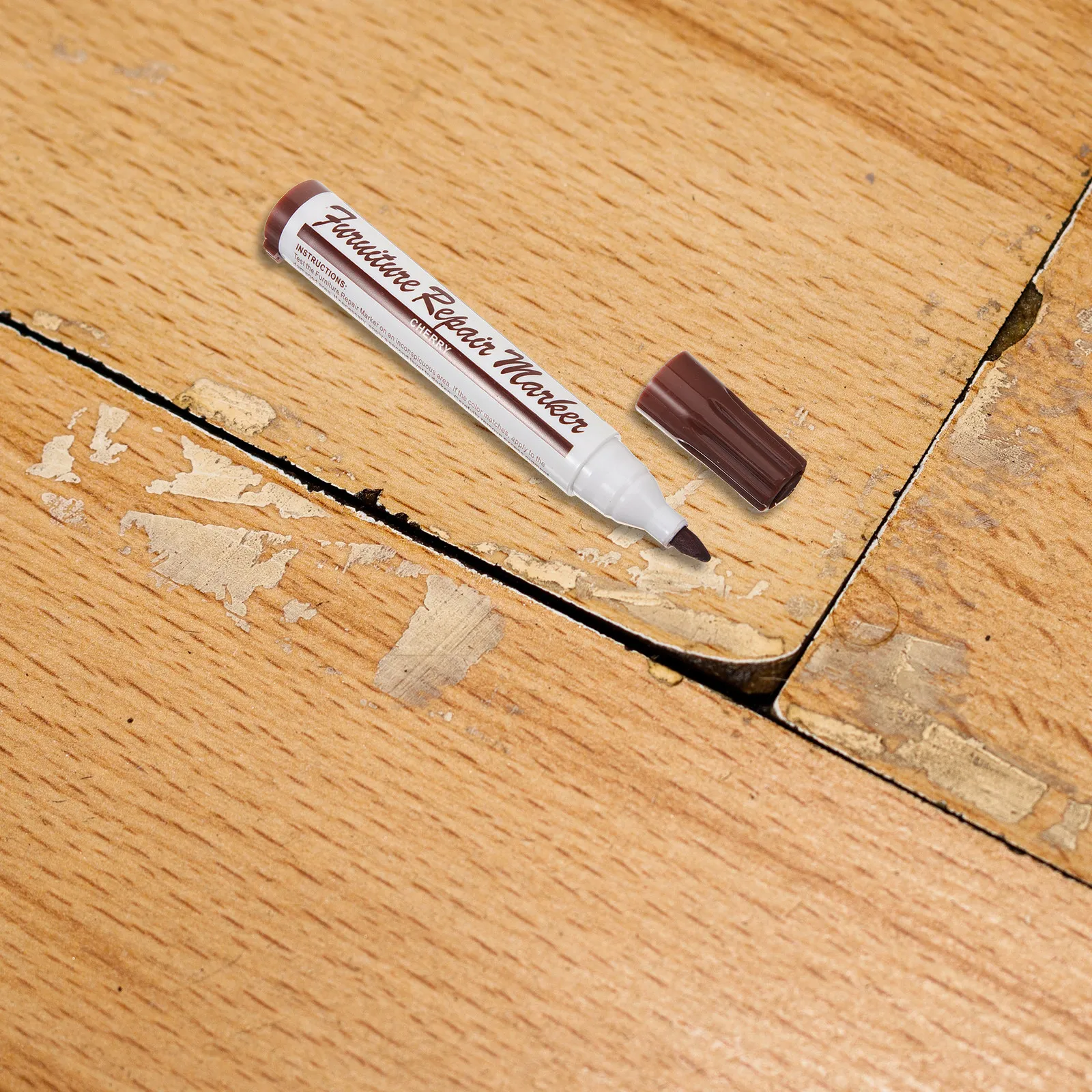 

1Set Wood Floor Repair Kit Furniture Repair Pen Fast Dry Scratch Remover Wood Stains Touch-Up Marker Furniture Supplies