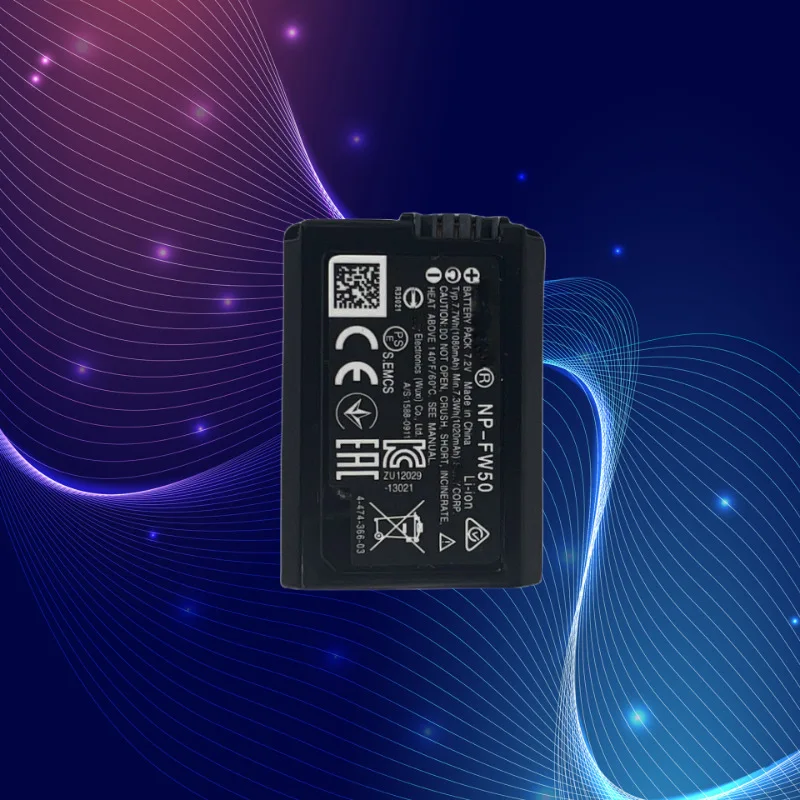 Bateria totalmente decodificada de 1020mAh NP-FW50 para Sony A7III A7II A6000 A6300 sem aviso 100% de alimentação compatível para câmera sem espelho