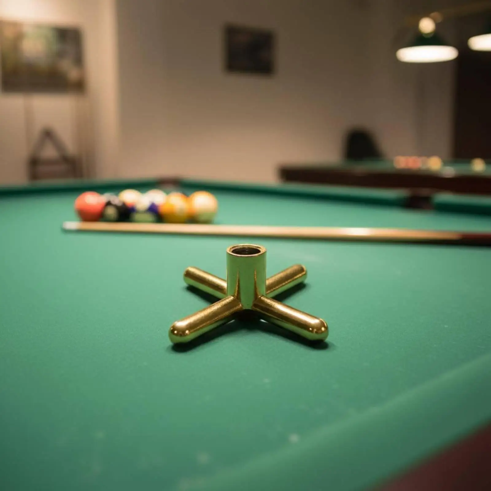 Pool Cue Bridge Head Metal Cross Rest Billiard Shaft Support for Billiards Club Training Practice