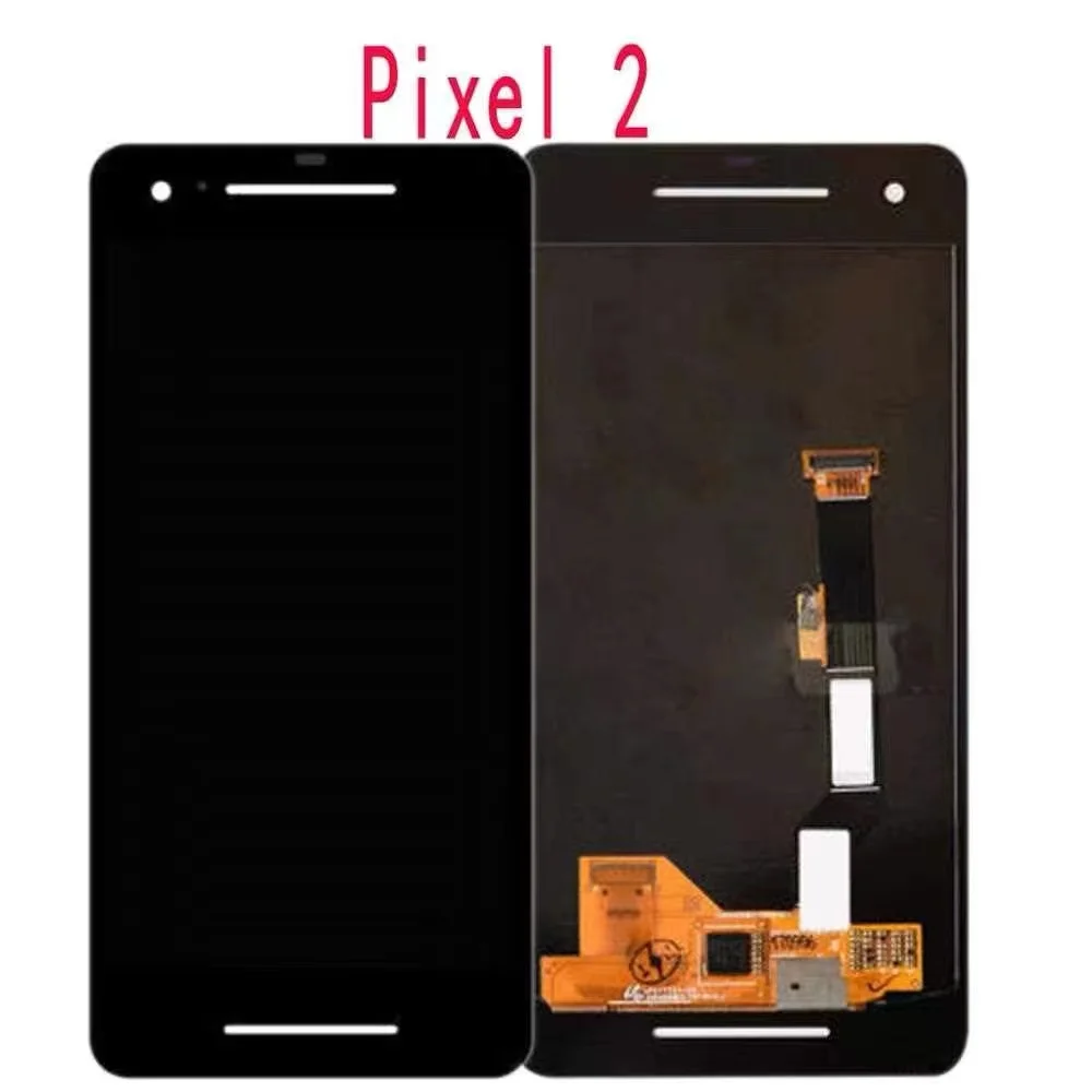 Amoled For 5.0  Google Pixel 2 LCD Display Touch Screen Digitizer Assembly Pixel2 Screen Replacement Pixel 2 With Burn Shadow