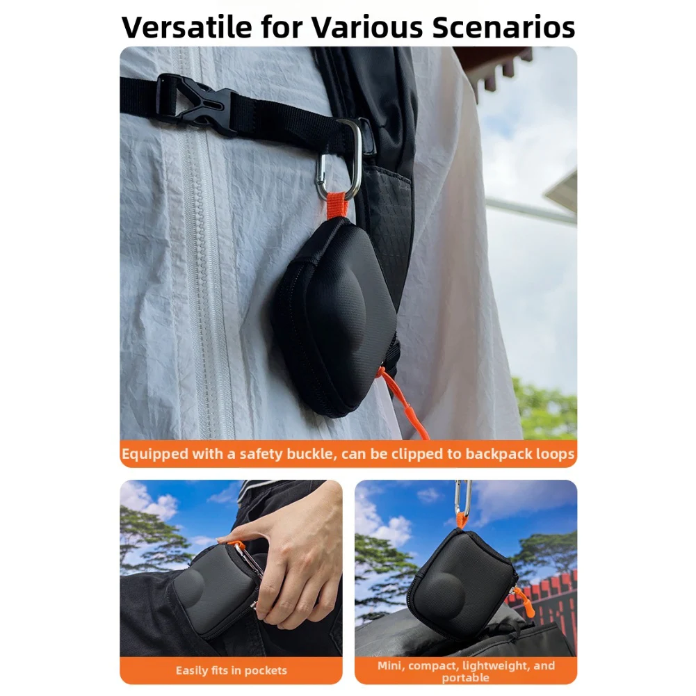 1pc Storage Bag For DJI Osmo-Nano Portable EVA Storage Bag  Mini Sleek & Design EVA 9.1*8.4*4 Storage Bag Consumer Electronics