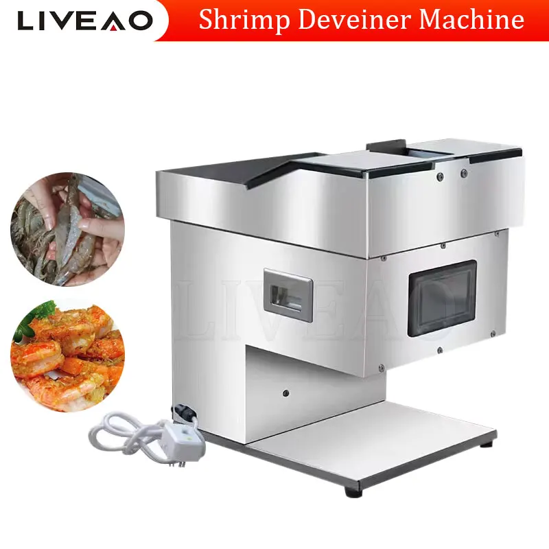 

Stainless Steel Prawn Back Cutting Machine Shrimp Line Removing Machine