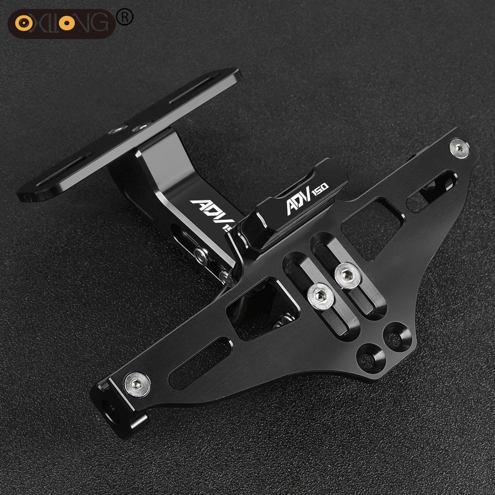 

Motorcycle License Number Plate Holder LED Turn Signal Lights Accessories Part For Honda ADV 150 ADV150 2019 2020 2021 2022 2023
