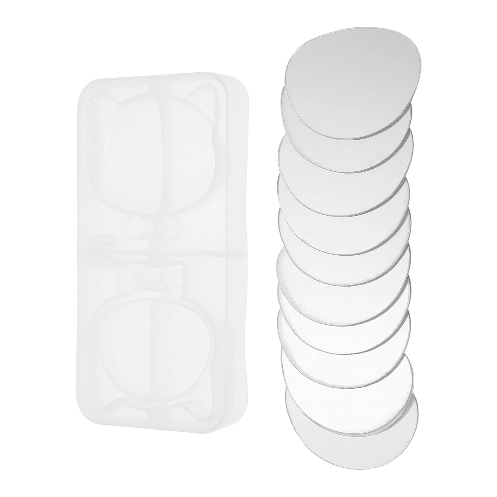 

1Set Makeup Mirror Mold Silicone DIY Making Supply Craft Casting Tool for Handmade Portable Mirror Creation DIY Making Supply