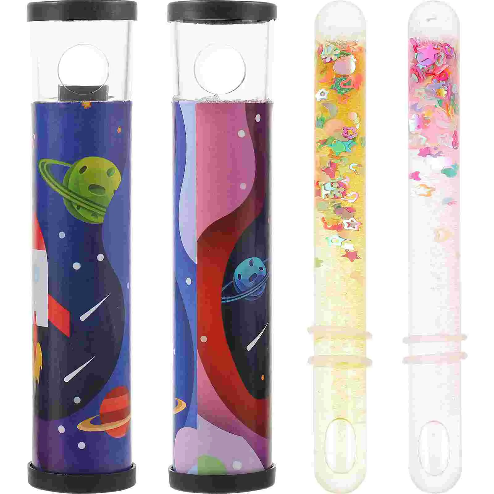 2 Pcs Kaleidoscope Toy for Kids Educational Kaleidoscopes Gift Colorful Toys Plastic Decorative