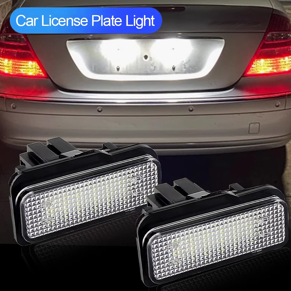 1PC Car Canbus LED License Number Plate Light For Mercedes Benz C-Class S203 E-Class W211 S211 CLS-Class W219 SLK-Class R171