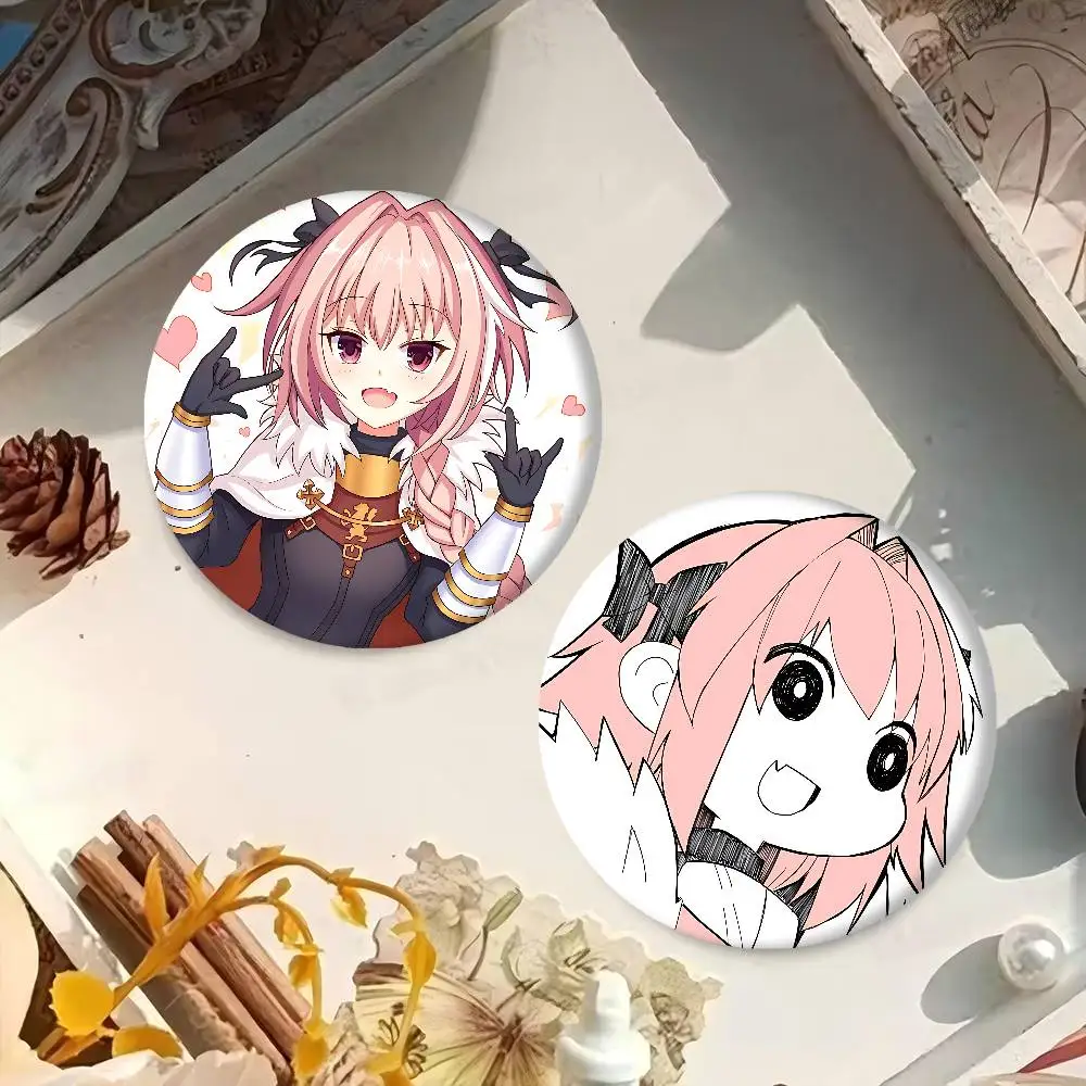 أنيمي مصير أبوكريفا Astolfo أنيمي زر دبوس اليدوية بروش للملابس الكرتون شارة ظهره الديكور مجوهرات اكسسوارات #2