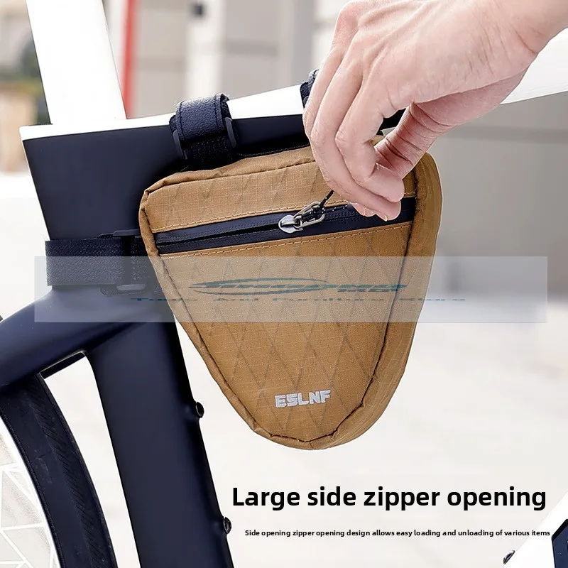 Torba rowerowa na ramę, trójkątna, o dużej pojemności, torba na ramę roweru szosowego, odporna na zachlapania, sprzęt rowerowy