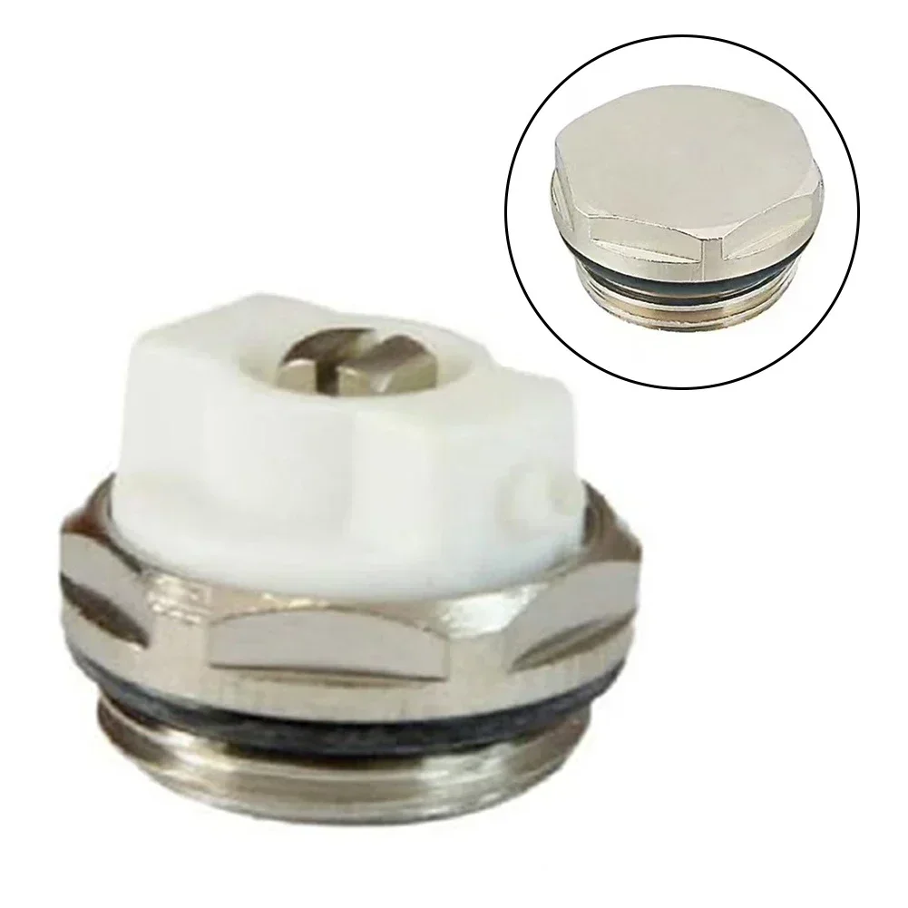 Chrome Finish Air Vent Radiator Valve Adjustable Discharge Nozzle Energy-saving Manual Directional Vent Reduce System Noise
