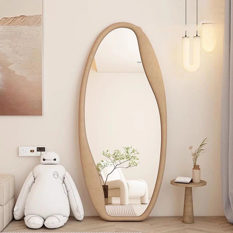 

Irregular Makeup Mirror Full Body Luxury Shower Body Bedroom Mirror Large Girls Espelho Grande Para Quarto Bedroom Decor