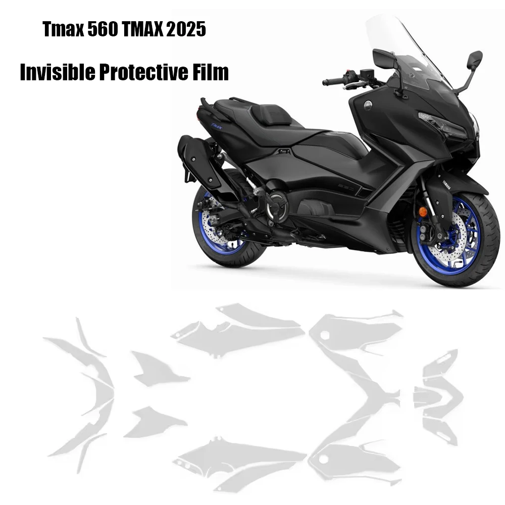 

For Yamaha 2025 TMAX 560 TPU Transparent Film Tmax 560 TMAX 2025 PPF Protective Film Motorcycle Anti-scratch Invisible Car Cover