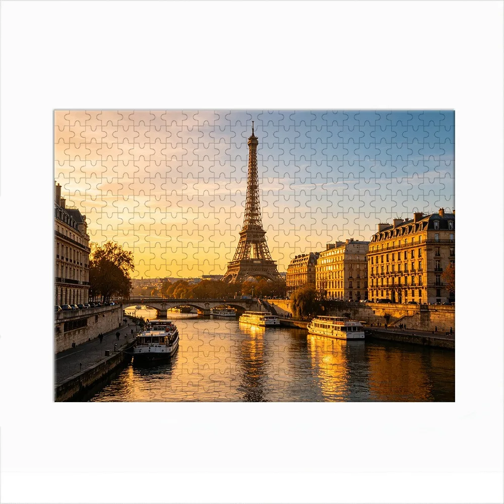 35/300/500/1000pcs Personalized Custom Photo Puzzle Older People Photos DIY Handmade Puzzles Photo Wall Art