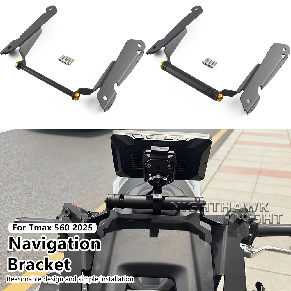 New Motorcycle Accessories 12MM 22MM GPS Navigation Expansion Bracket Phone Holder For Yamaha TMAX560 T-MAX 560 TECH MAX 2025
