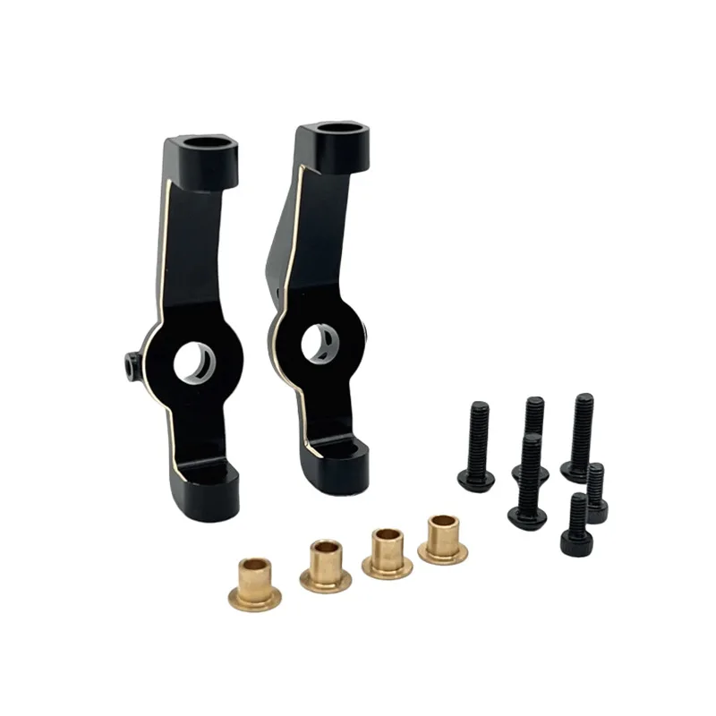 Actualización de Metal para coche teledirigido, eje delantero electroforórico de latón, piezas de asiento en forma de C aptas para coche de Control remoto MJX 1/12 H12Y H12Y + H12P