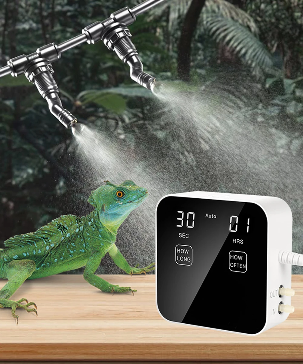 MINI Intelligent Reptile Terrariums Fogger Automatic Watering System Focusing Adjustable Sprinkler for Smart Garden Rain Forest