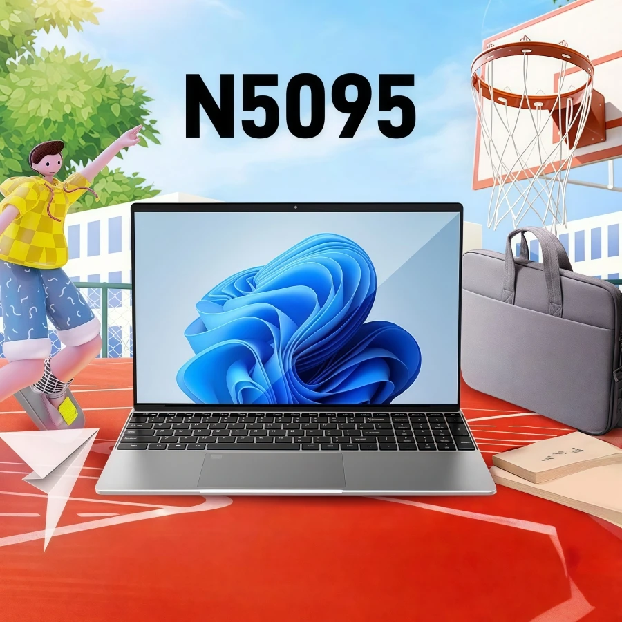 كمبيوتر محمول للألعاب IPS Intel N5095 مقاس 15.6 بوصة، كمبيوتر محمول محمول، 16 جيجابايت، 32 جيجابايت DDR4 512G 1 تيرا بايت SSD Windows11، صفقات لوحة المفاتيح بإضاءة خلفية