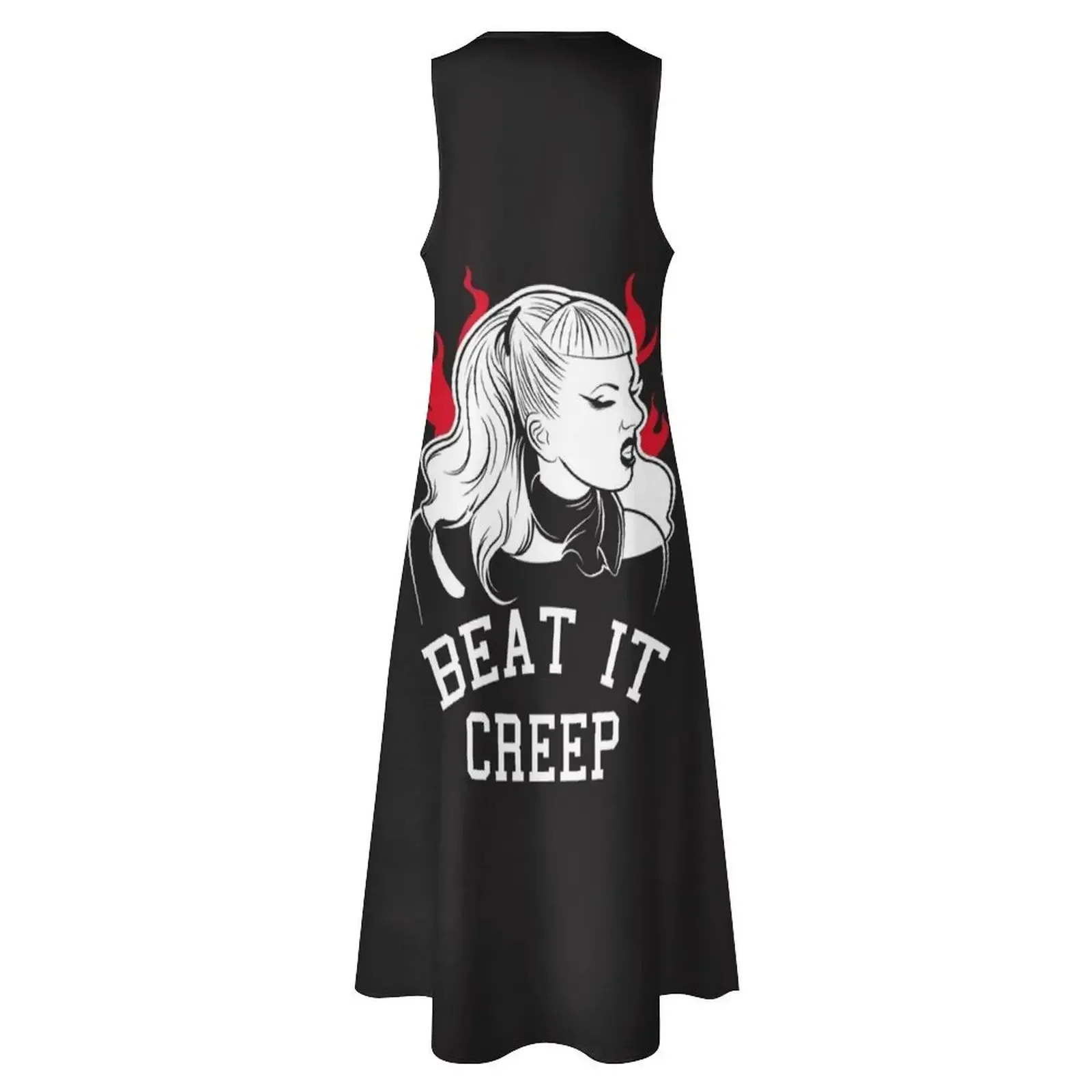 ビートイットクリープクライベイビーユニセックス Tシャツロングドレス女性ドレス夏の女性のドレス 2025 プロムドレス