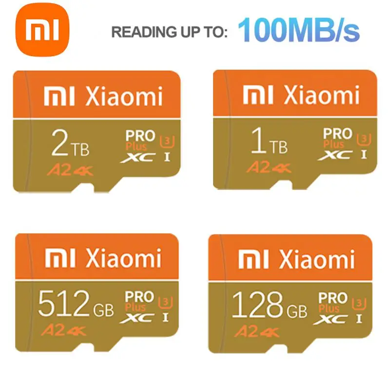 XIAOMI-tarjeta De Memoria Micro TF SD para Nintendo switch, 2TB, V30 Pro, 1TB, alta velocidad, 512GB, 100 MB/S