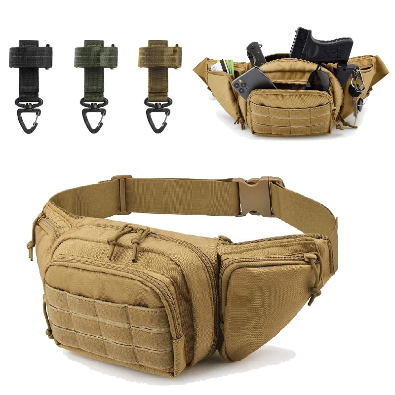 Outdoor Army Combat Waist Bag CS Airgun Color Bullet Combat Pack Training Hiking Shooting Hunting Pistol Wrap Chest Bag