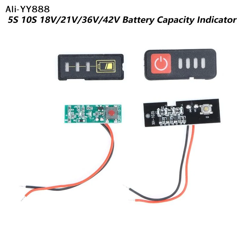 【Y8】5S 10S 18V/21V/36V/42V Battery Capacity Indicator LED Display Lithium Battery Charging Tester For Electric Drill Screwdriver