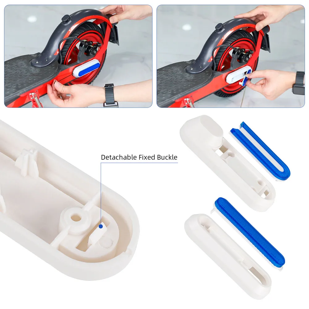 Für Xiaomi Mijia MI M365 1S Pro E-Scooter Reifen Splash Fender Sets Gabel Schutzhülle Radnabe kappe Reflektierende Schalen – Detail 27