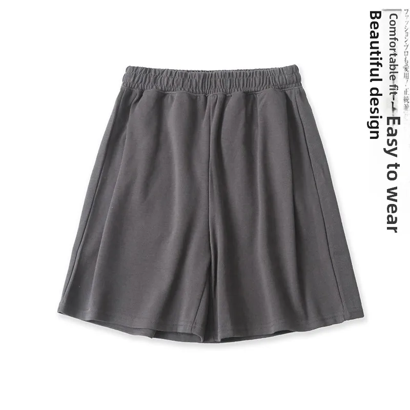 Heart Pattern Patchwork Shorts Women's High Waist Elastic Waist Sports Pants Summer New Style Casual Trousers Candy Color