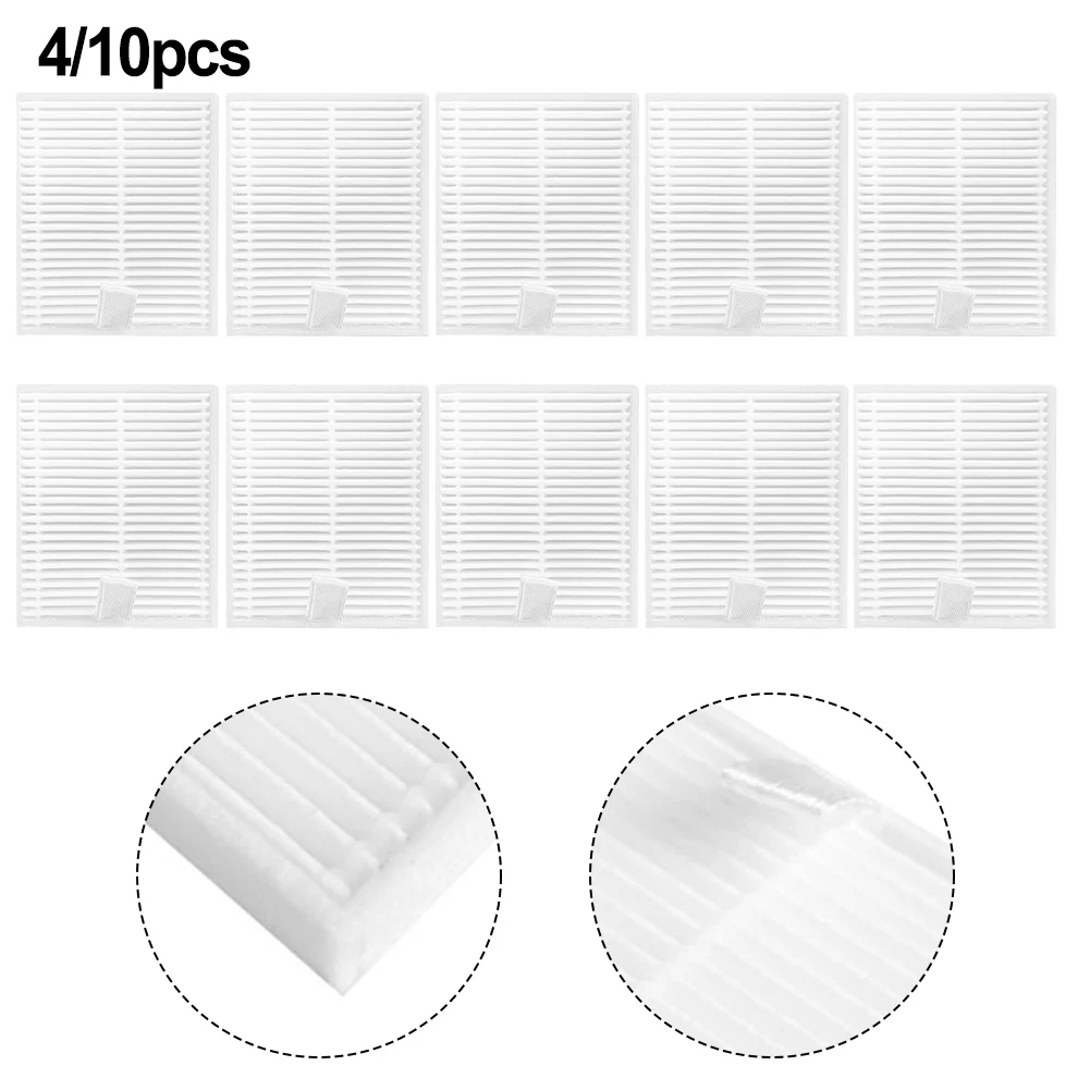 4/10 PCS Robot Vacuum Filter For Xiao Robot Vacuum E10 / E12 / B112 Washable Reusable Filter Robotic Replacement Filter