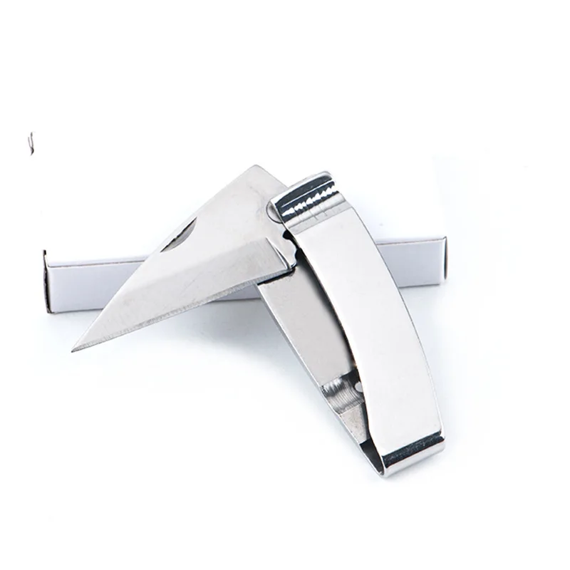 Imagem -03 - Sharp Blade Folding Knife Pocket Edc Knife Ferramentas Manuais Multifuncionais Wallet Note Clip Acampamento ao ar Livre Aço Inoxidável