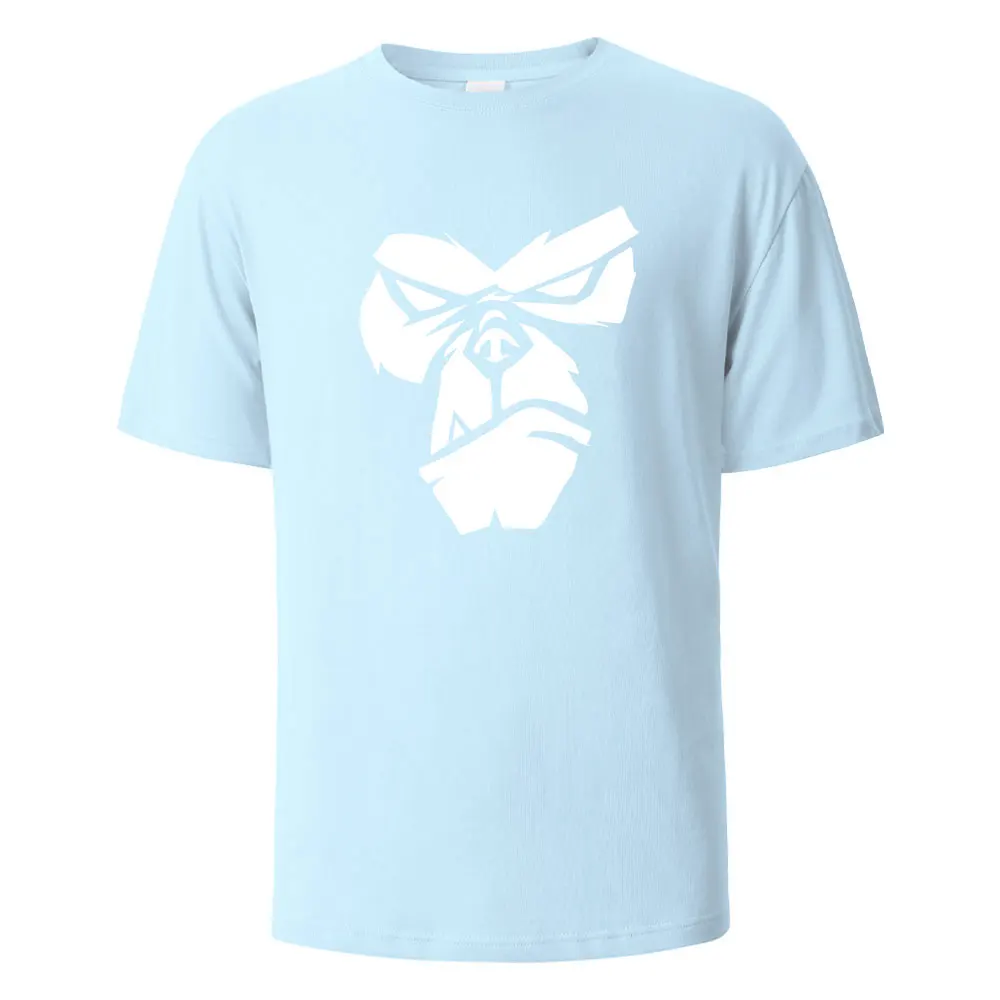 NONE Gorilla Face Print T-Shirt Black/S 6