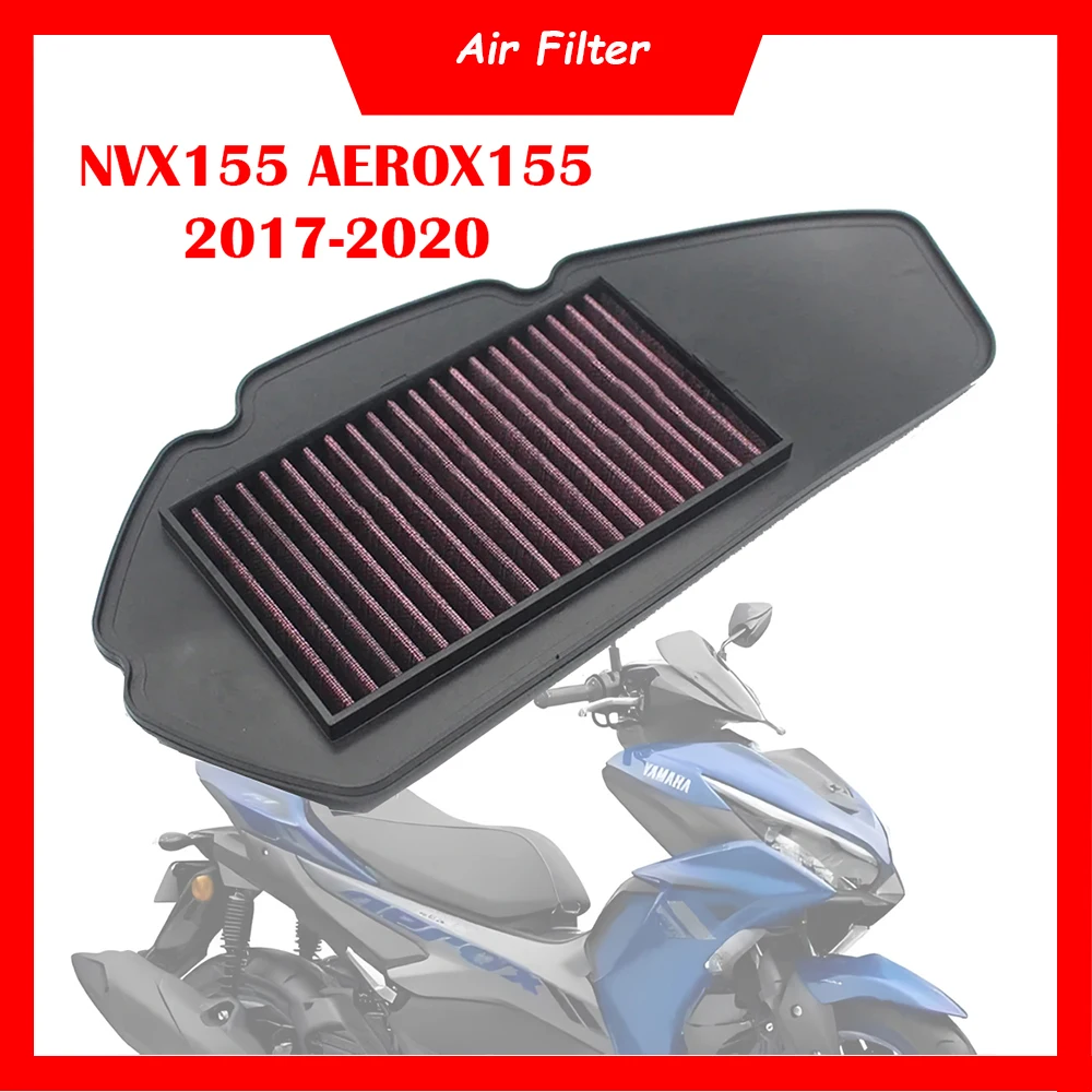 

Motorcycle Air Intake Filter Cleaner High Flow Non-woven Fabric Air Filter For Yamaha NVX155 AEROX155 AEROX 155 2017-2020
