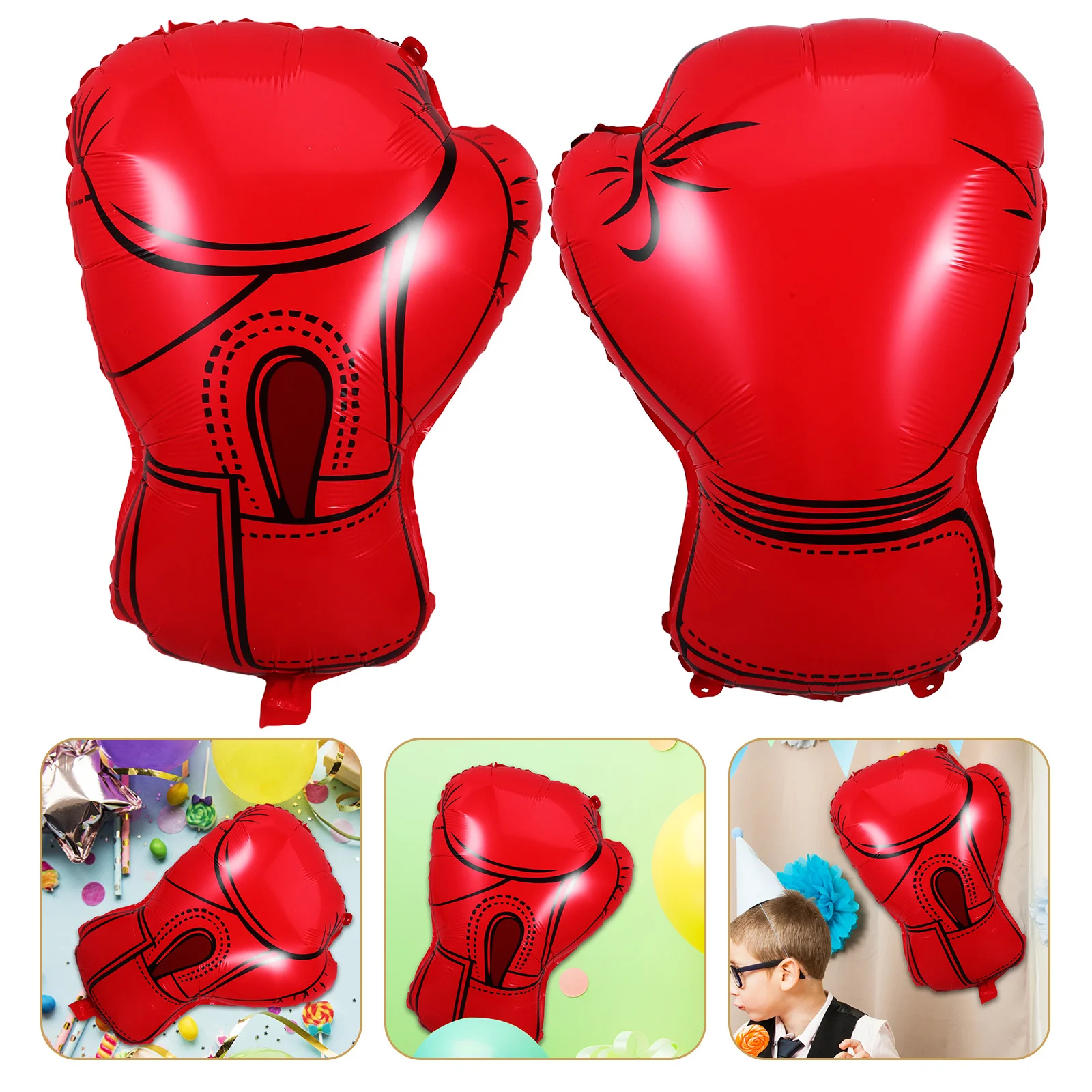

6Pcs Boxing Glove Balloons Inflatable Sports Party Decorations Birthday Gym Boxing Gloves Party Supplies Glove Balloons