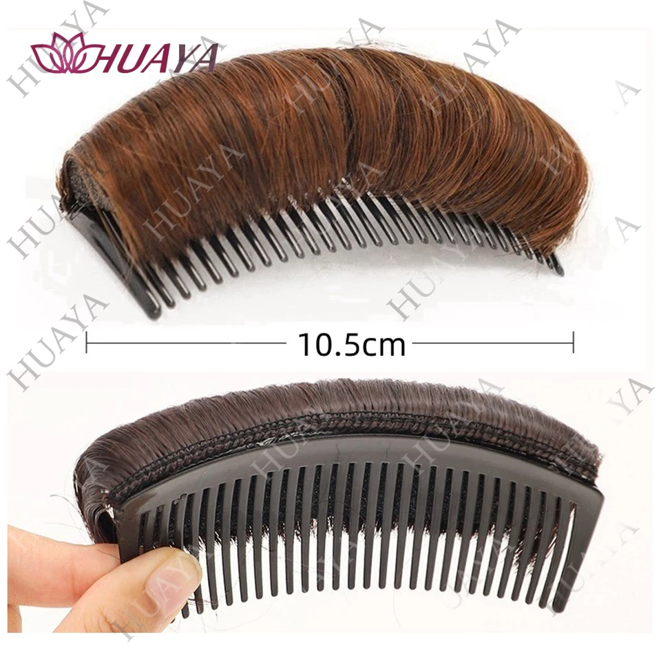 Natural Invisible Fluffy Hair Pads for Women Hair Extension Fluffy Hair Lining of Hair Top Cover Synthetic Seamless Hair Pad