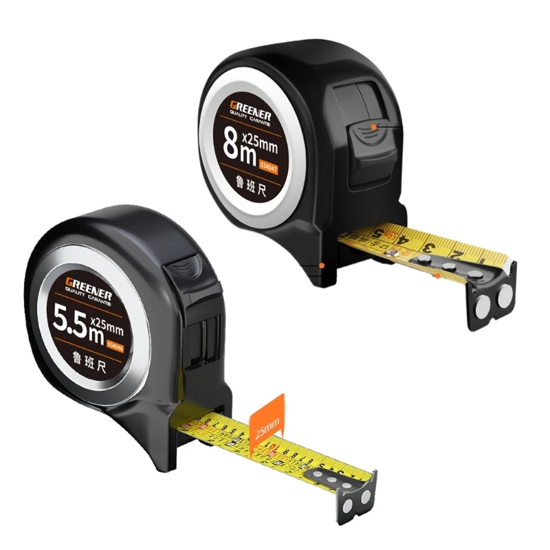 5.5M/8M 18Ft / 26Ft Tape Measure ,1-Inch Wide with Nylon Coating,Metric Tape Ruler Measuring Tool