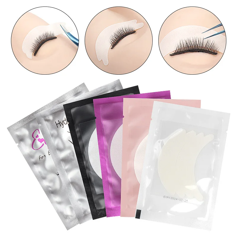 50 Pairs Foam Eye Patches Grafting Lashes Under Eye Pad Tip For Building Eyelid Stickers Eyelash Extension Supplies Makeup Tool