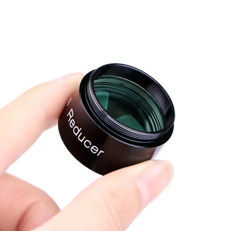 Lente reductora Focal M28.5x0.6, 0,5X, película verde totalmente multicapa para telescopio ocular de 1,25 ", accesorios para telescopio astronómico