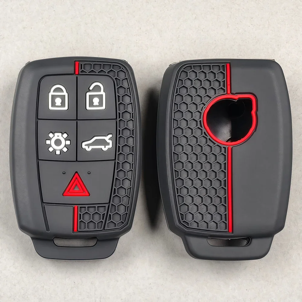 Für Volvo XC90 C70 S60 D5 V50 S40 C30 Silikon-Fernbedienungsgehäuse Schlüsselhülle Schutzhülle 5-Tasten