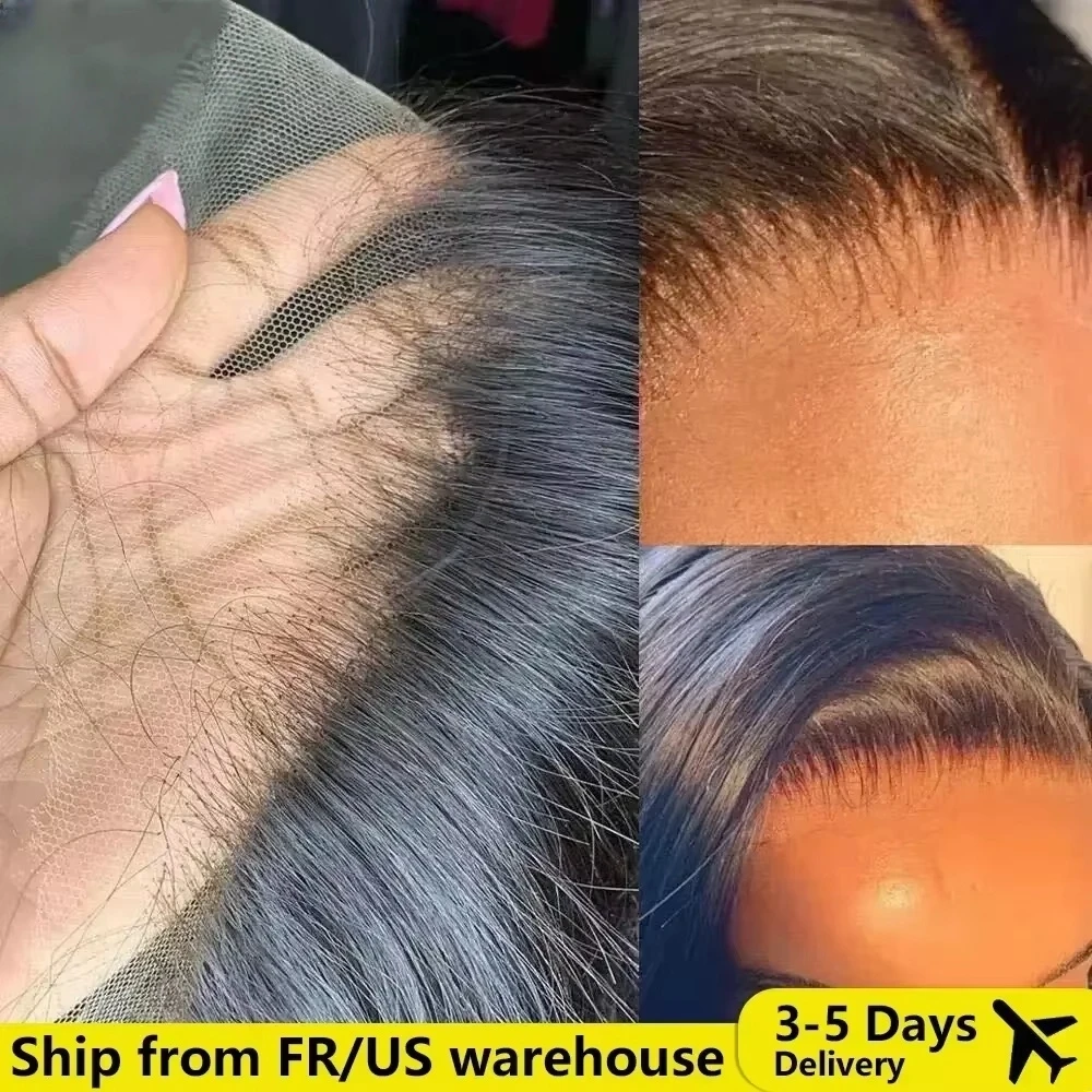 

250 Density Straight Transparent Lace Front Wig Human Hair 30 Inch Lace Front Wig Human Hair 13x6 HD Lace Frontal Wig For Women