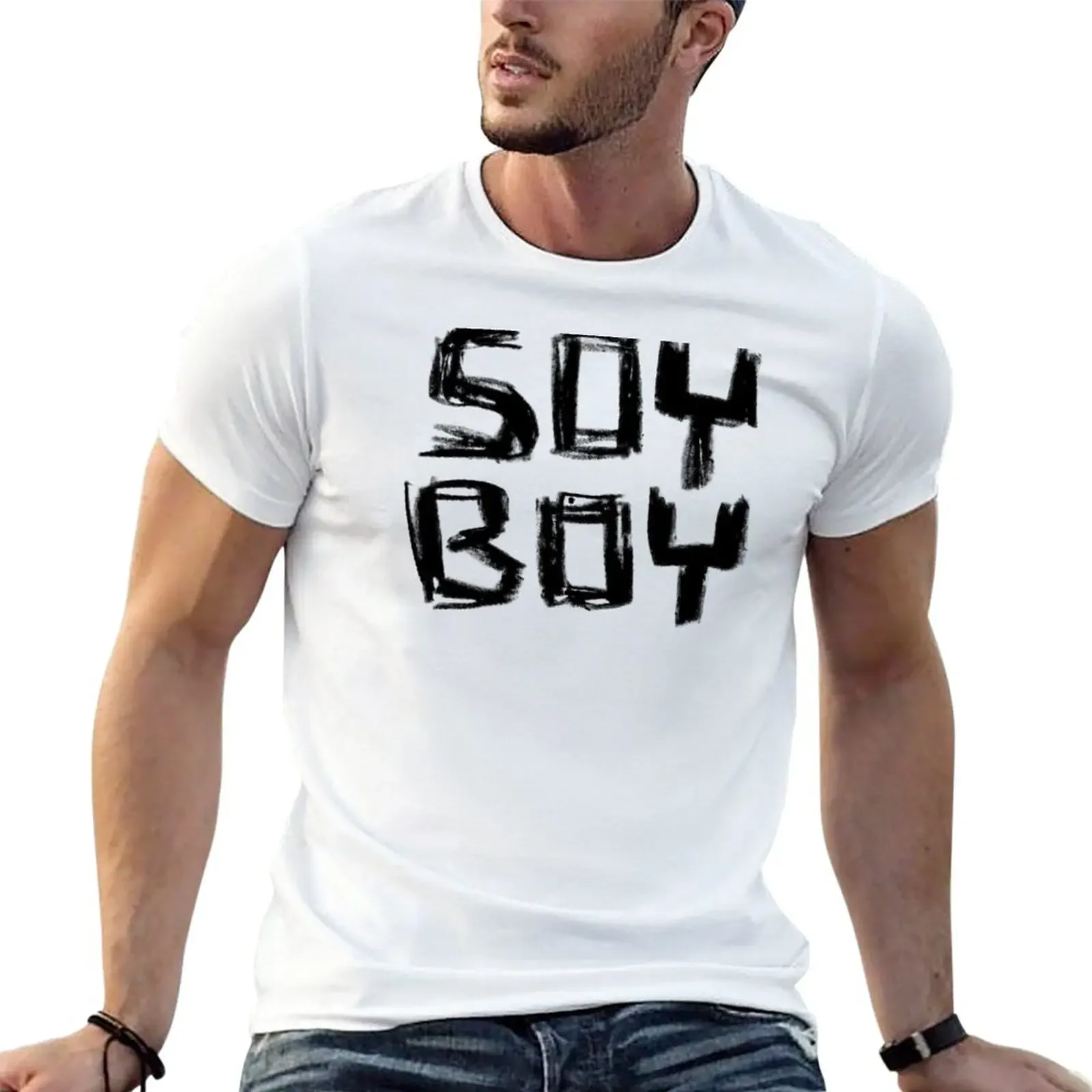 

Soy Boy T-Shirt cute clothes Short sleeve tee quick drying black t-shirts for men