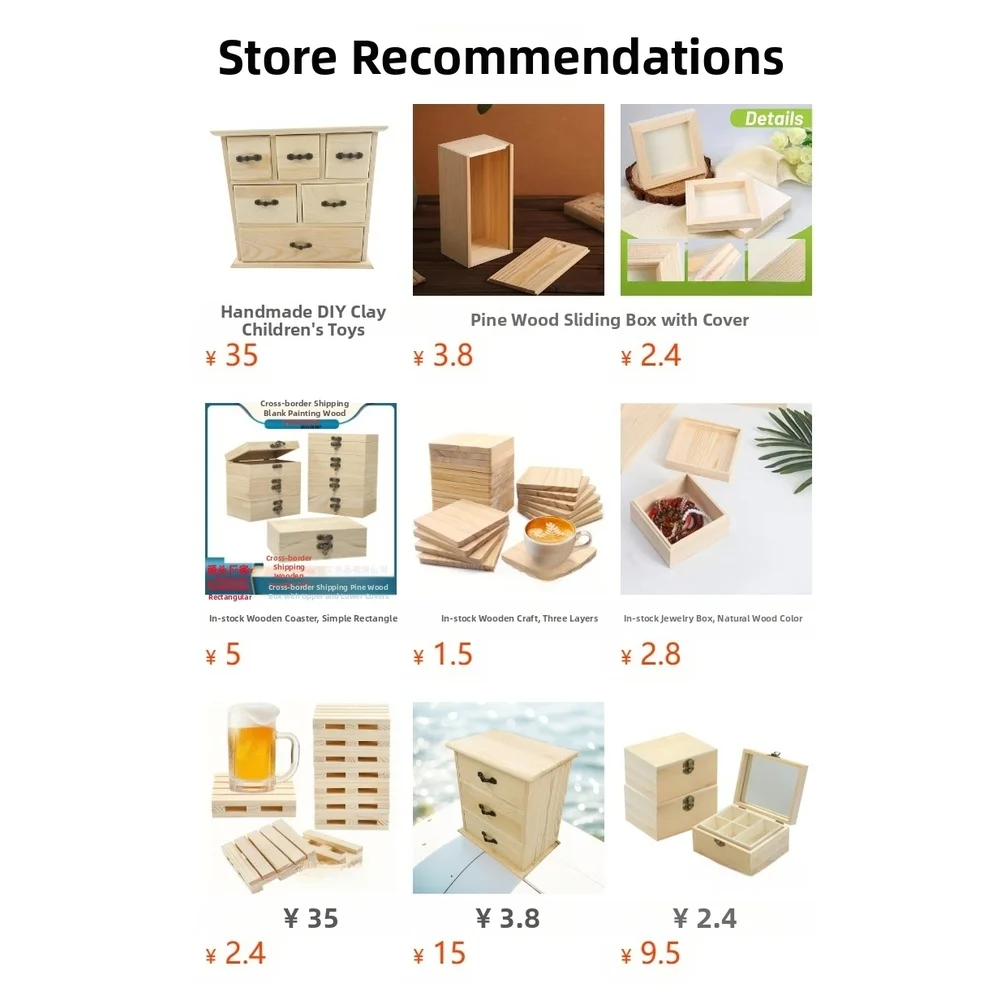 Wooden Storage Box 6 Drawer Desktop Organizer With Sliding Lid For Home Office Jewelry Makeup Cosmetic Case Furniture
