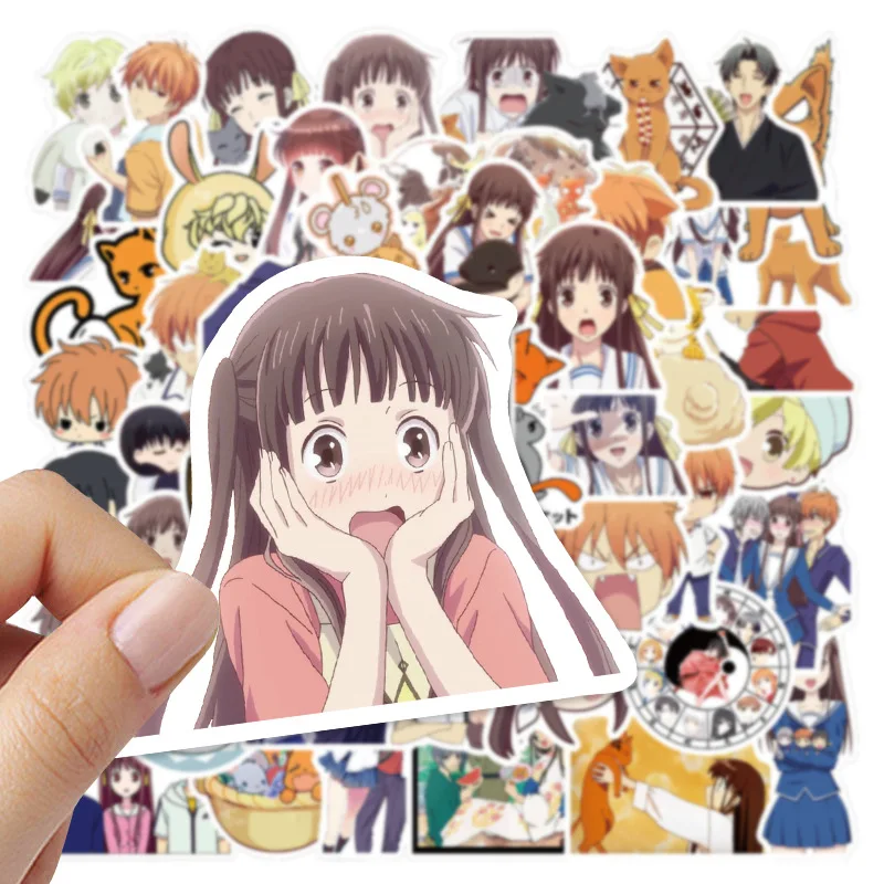 10/30/50/100PCS Anime Fruits Basket Sticker Cartoon Cute Graffiti Decoration Skateboard Laptop Guitar Waterproof Decal Toy