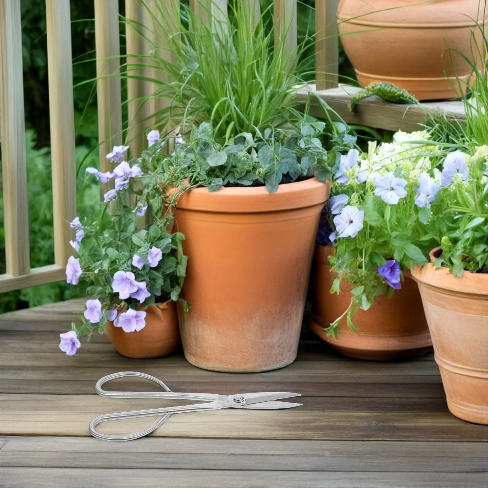 

Garden Pruning Shears Stainless Steel Bonsai Flower Trimmer Ergonomic Non-Slip Handle Lightweight For Indoor Outdoor Plant