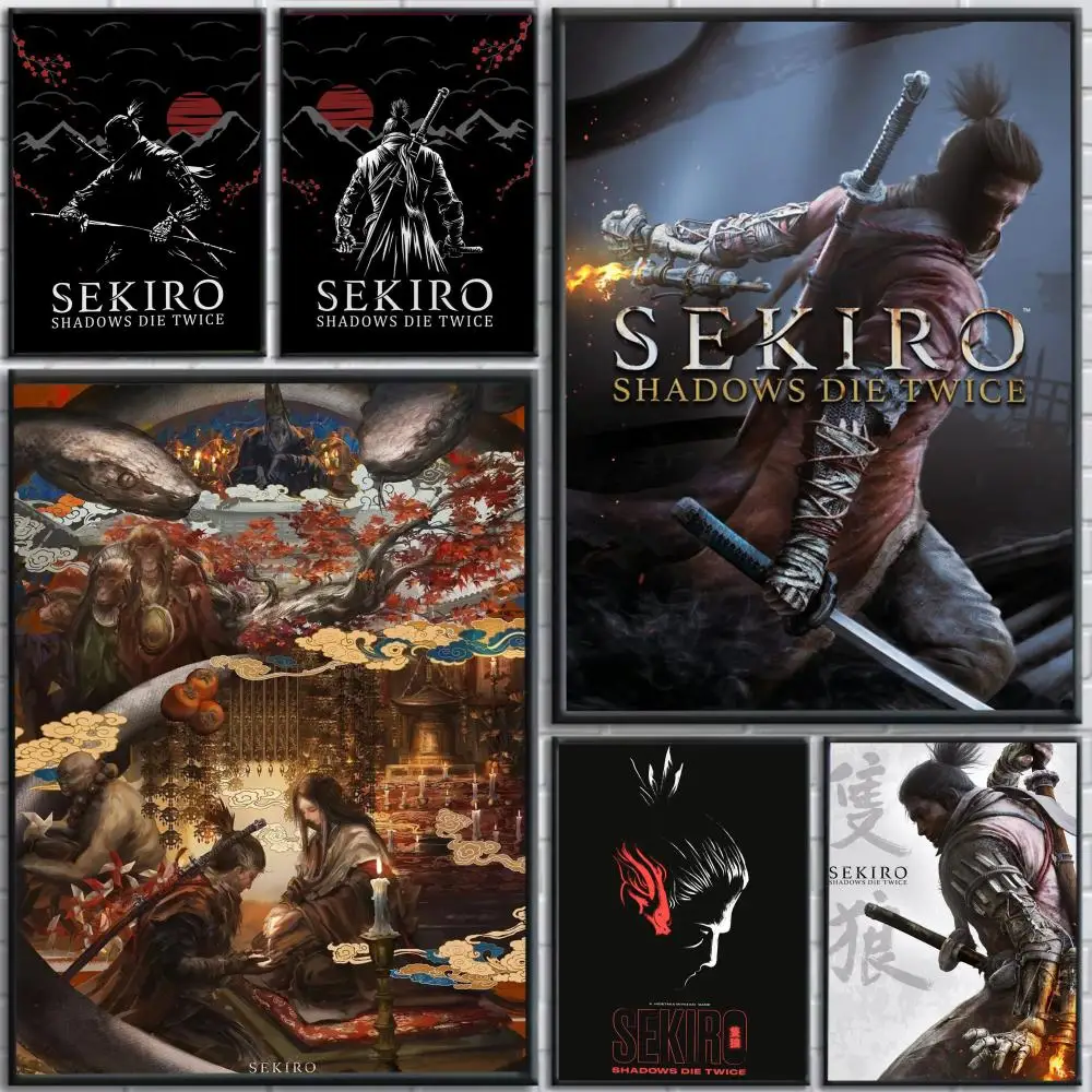 S-Sekiro S-Shadows Die Twice Poster Art Painting Poster With Prints Home Bedroom Living Room Decoration