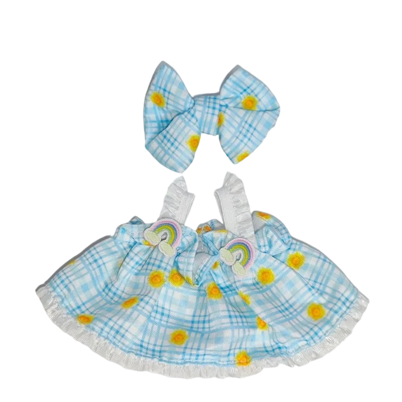 NEU für 17 cm Labubu V2 V3 Süßes und duftendes Windrock-Set DIY Labubu-Outfit-Zubehör Trendige Spielkleidung Labubu-Kleidung