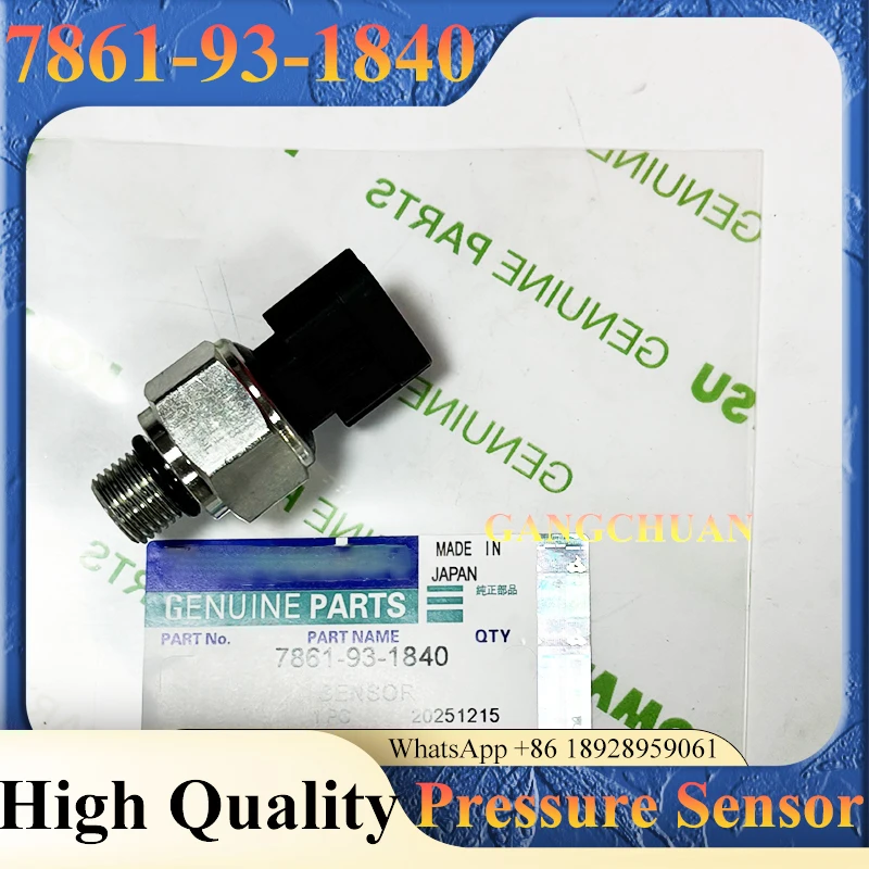 High Quality 7861-93-1840 7861-93-1812 Pressure Sensor Switch for Excavator  PC200-8 PC210-8 PC220-8